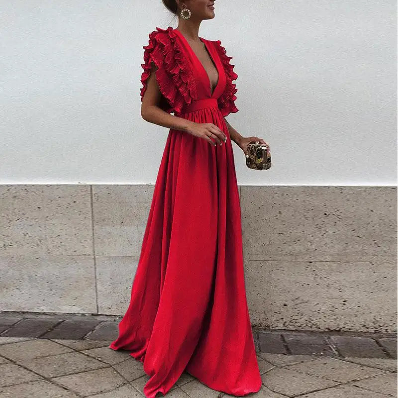 Valenzora | Einfarbiges, locker sitzendes Kleid für Damen