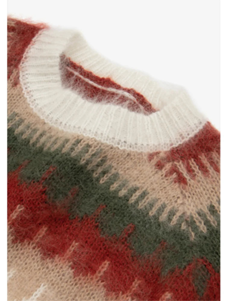 Valenzora - Ugly Christmas Sweater - Chunky knit sweater with retro pattern