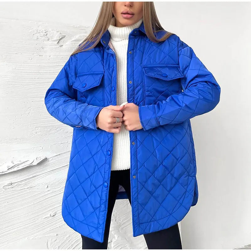 Steppjacke mit Druckknöpfen
