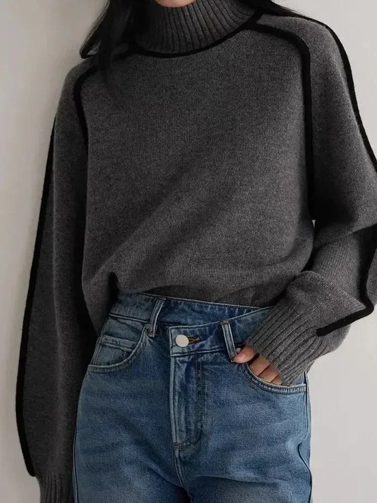 Valenzora | Warm women's turtleneck sweater || winter