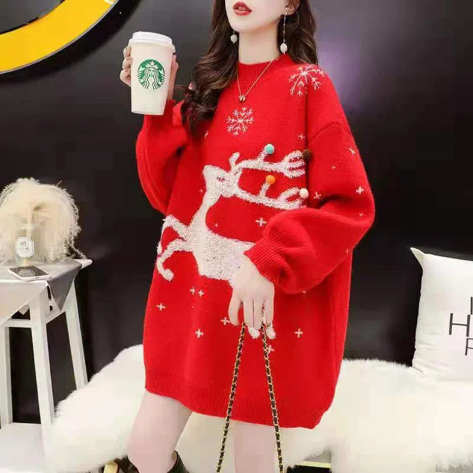 Valenzora – Hässlicher Weihnachtspullover – Locker und warm gestrickter Pullover