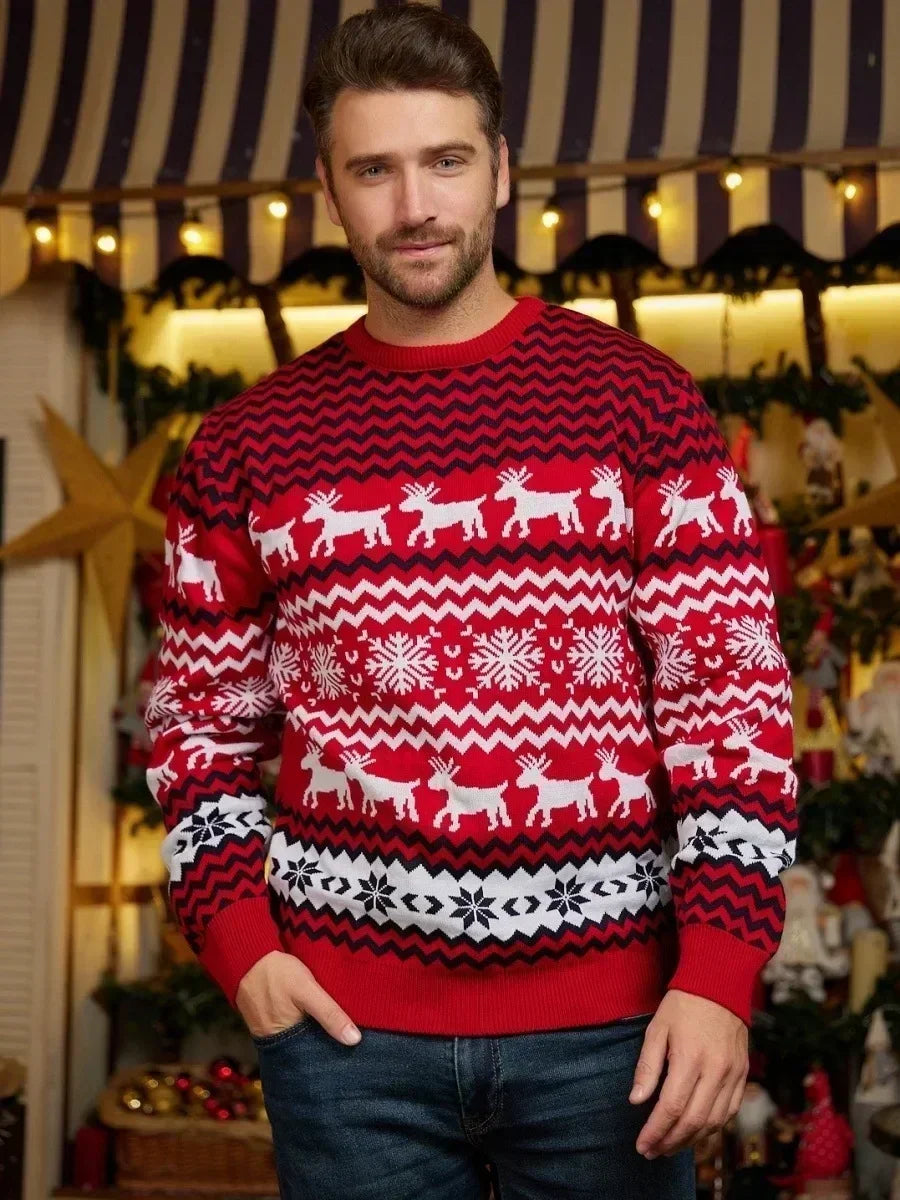 Valenzora - Hässlicher Weihnachtspullover - Gemütlicher Strickpullover im skandinavischen Stil