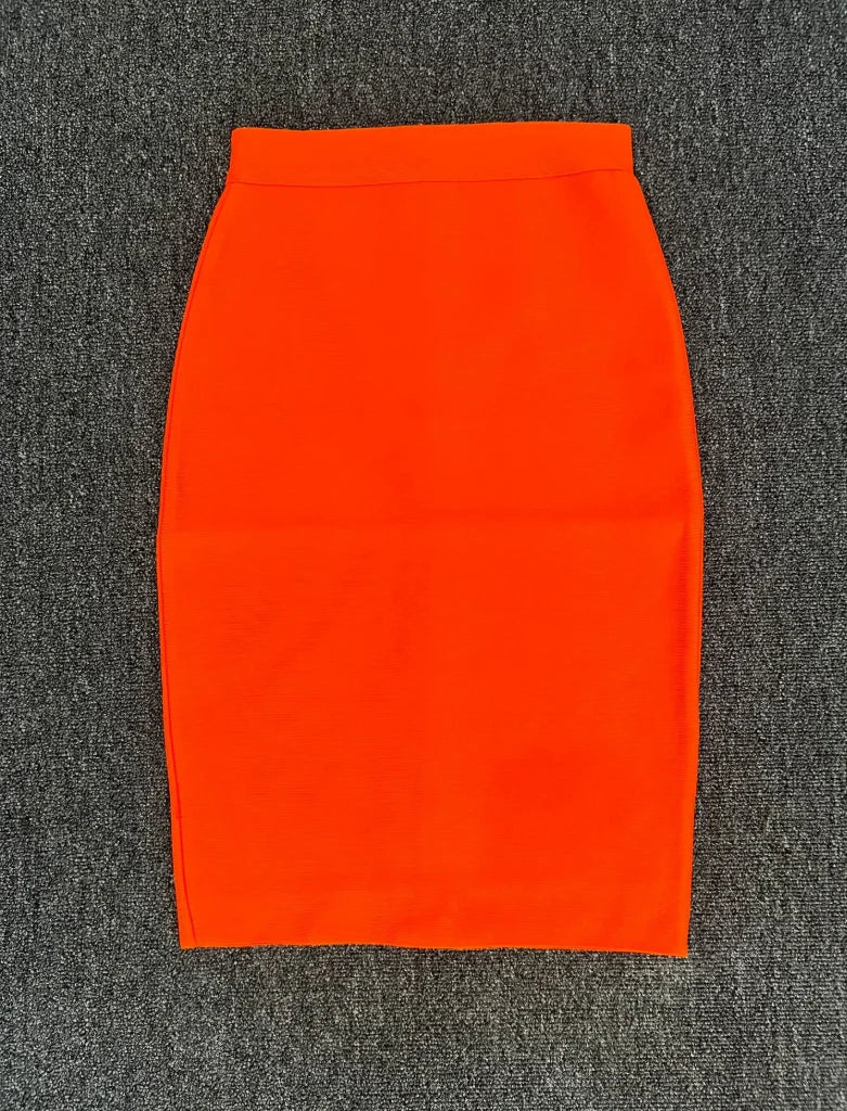 Valenzora | Women's New Rayon Bandage Skirt Elegant Pencil Skirt Famous Sexy Club Party Clothing Vintage Vestios