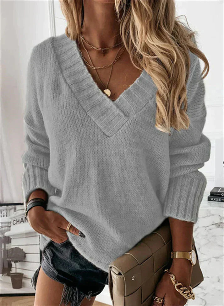 Valenzora | Pullover mit V-Ausschnitt