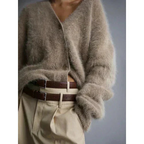 Valenzora | Flauschige Strickjacke für Damen