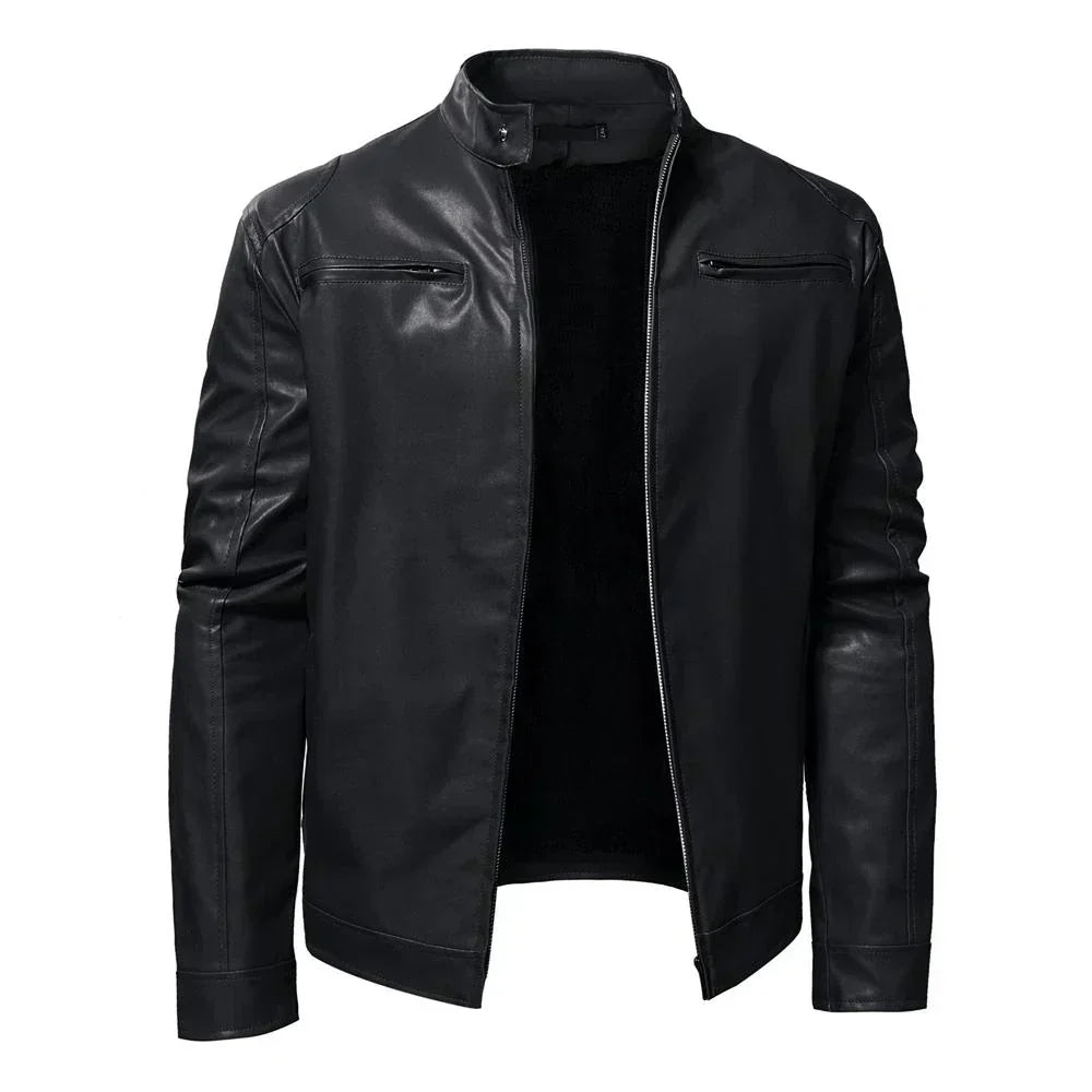 Valenzora | Timeless leather jacket with biker flair
