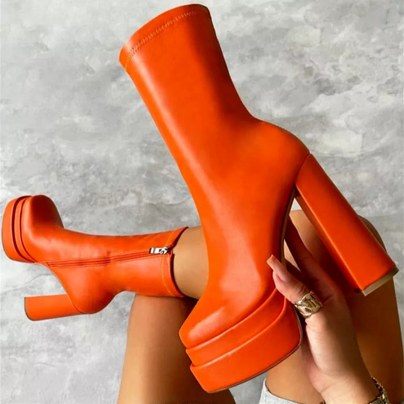 Valenzora | Designer Ankle Boots with High Heels