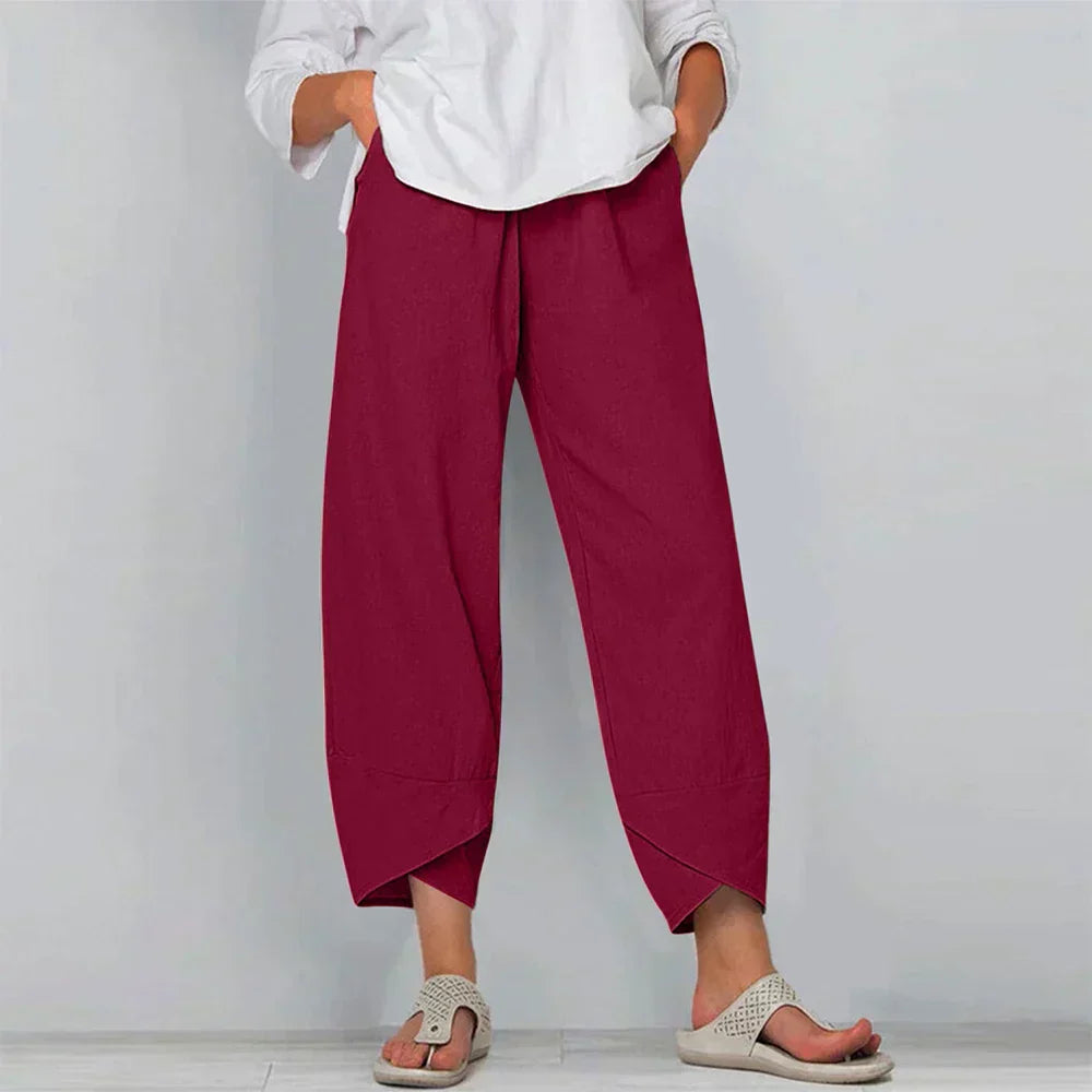 Valenzora | Cotton-linen trousers for women