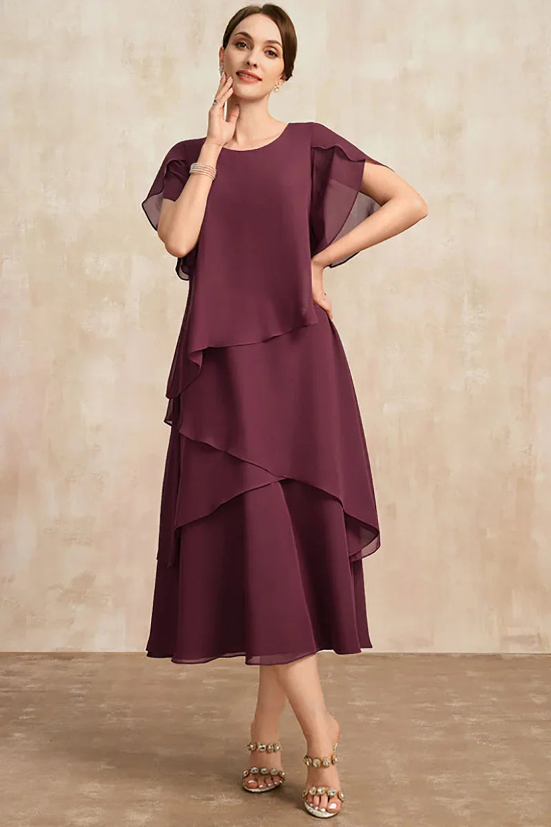 Valenzora | Plus Size Tiered Midi Dress