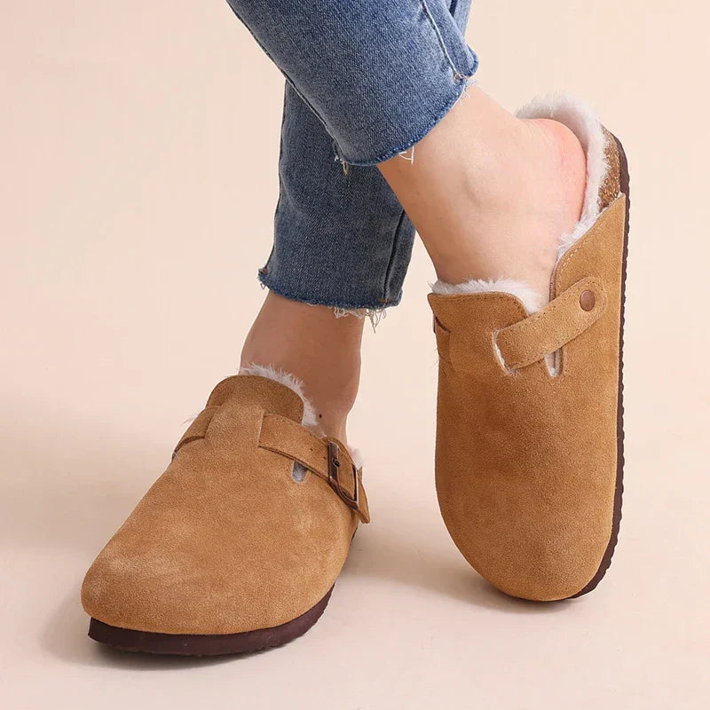 Valenzora | Women's mules – non-slip warm winter slippers