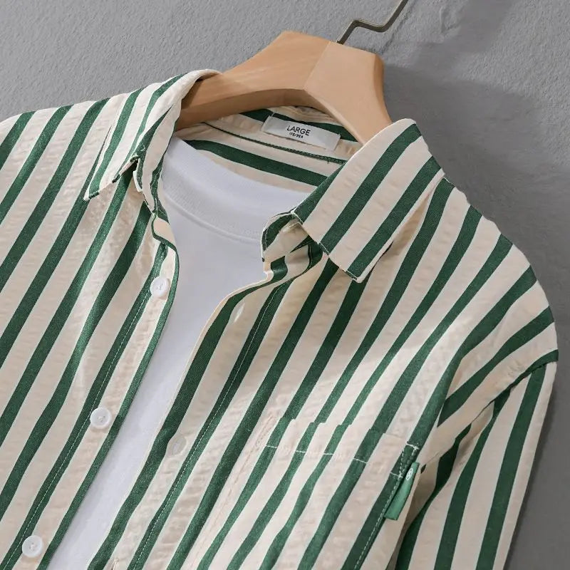 Valenzora | Stylish striped button-down shirt