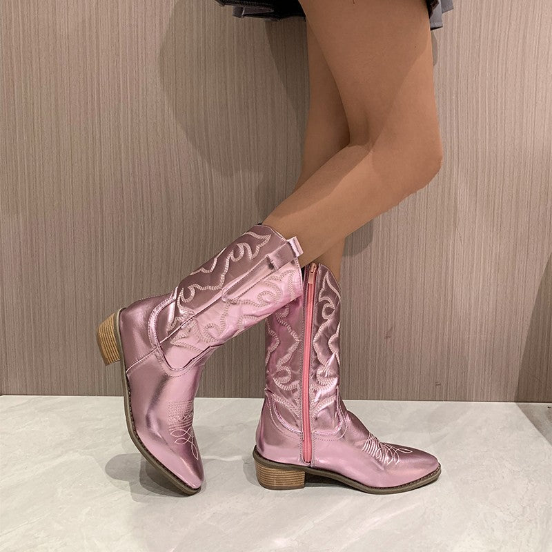 Valenzora - schicke metallische Stiefel