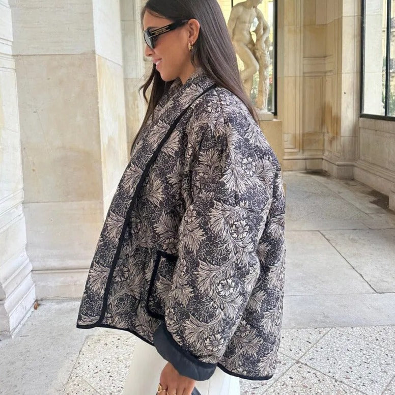 Valenzora | Elegant floral patterned jacket