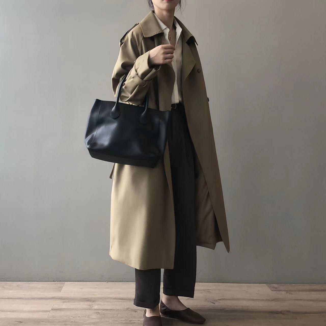 Valenzora Classic Trench Coat for Women | Oversized Windbreaker, Double-Breasted