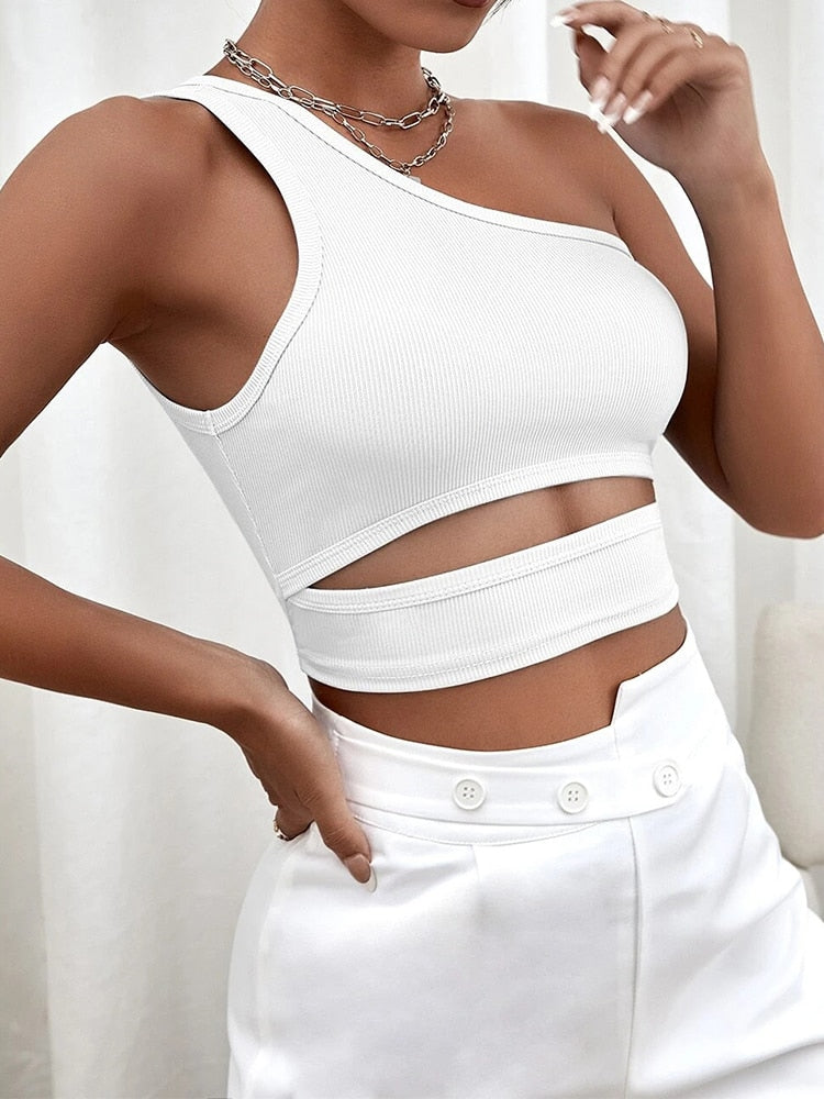 Valenzora - Seamless crop top with cut out