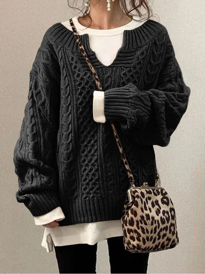 Valenzora | Warmer Damenpullover | Gestrickt