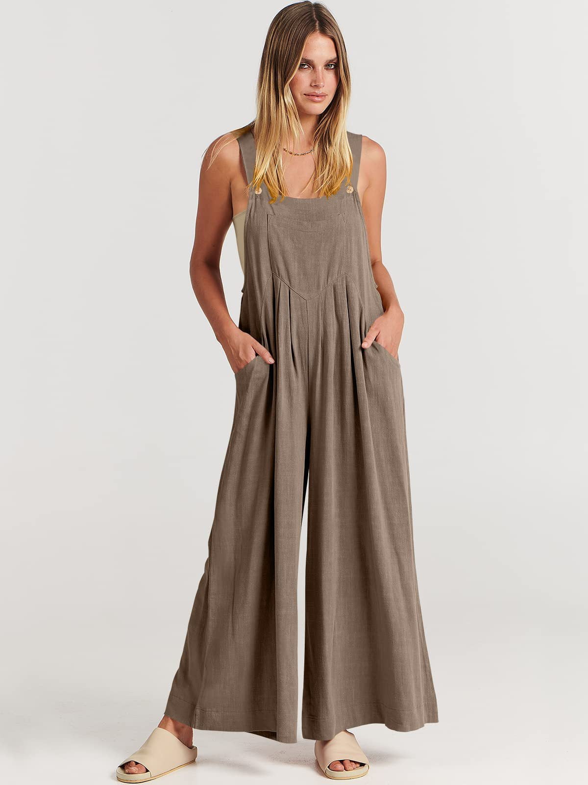 Rosabella™️ - Sleeveless Wide-Leg Jumpsuit