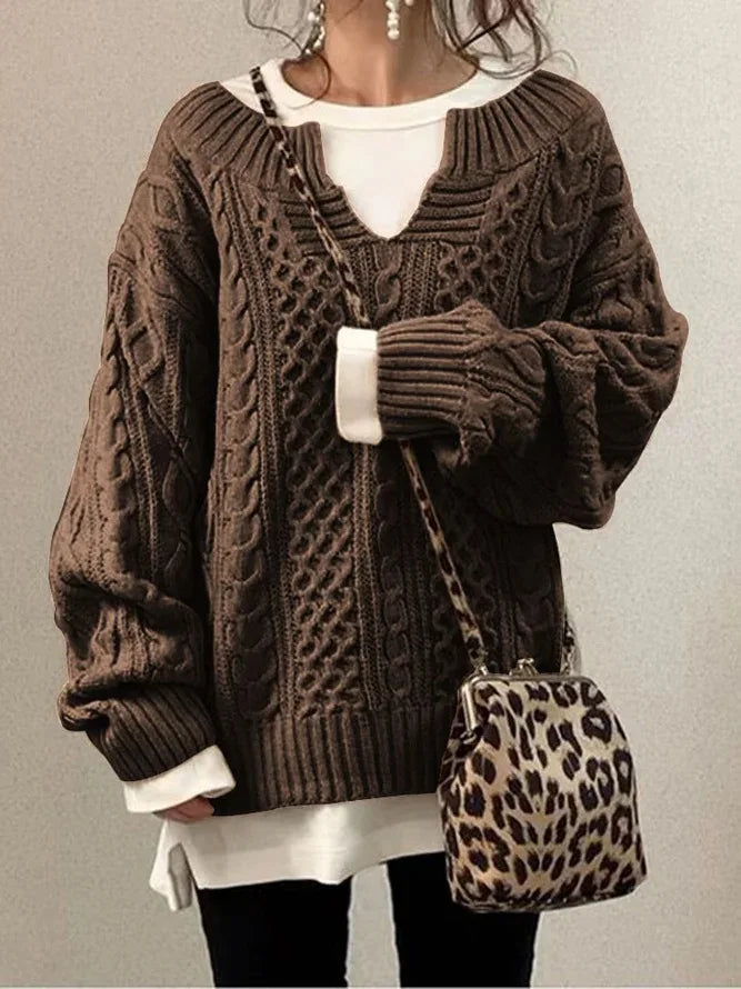 Valenzora | Warmer Damenpullover | Gestrickt