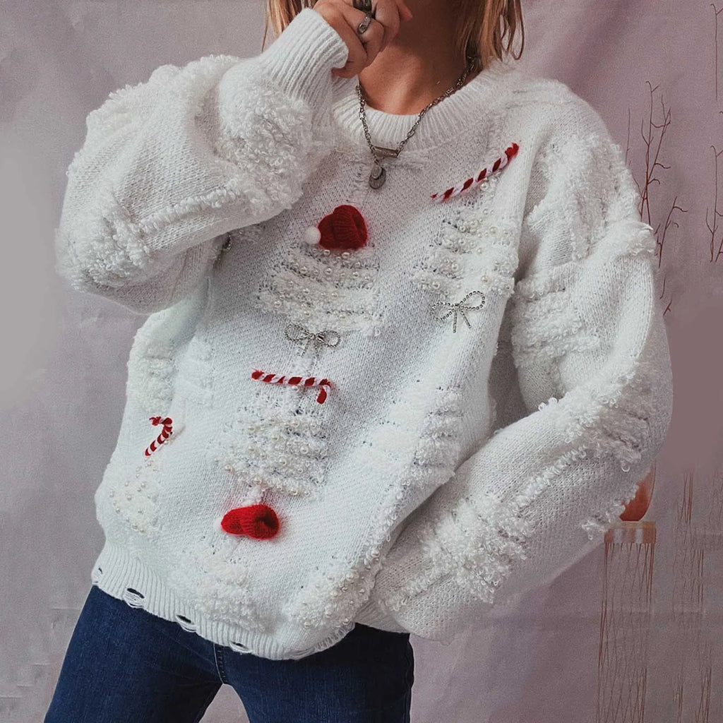 Valenzora - Ugly Christmas Sweater - Winter Women's Sweater with Christmas Theme