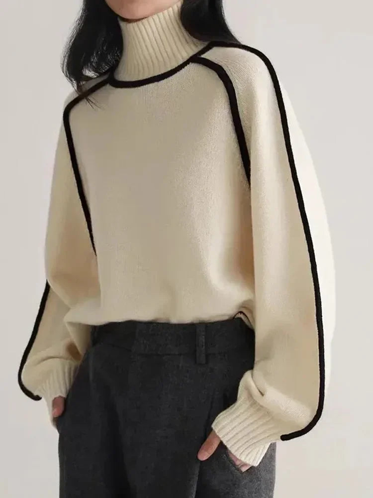 Valenzora | Warm women's turtleneck sweater || winter