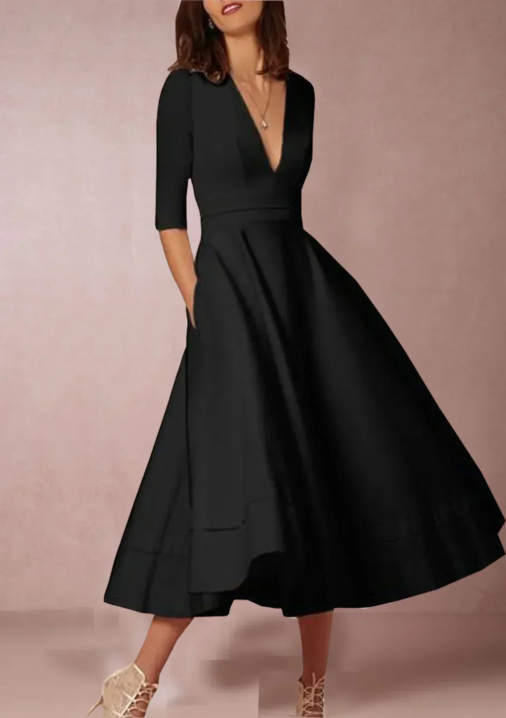 Valenzora | Elegantes A-Linien Midikleid