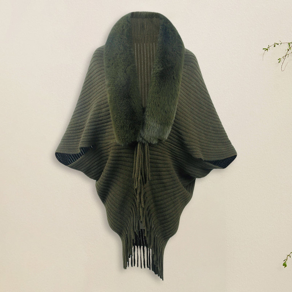 Gerippte Strickjacke mit langen Ärmeln