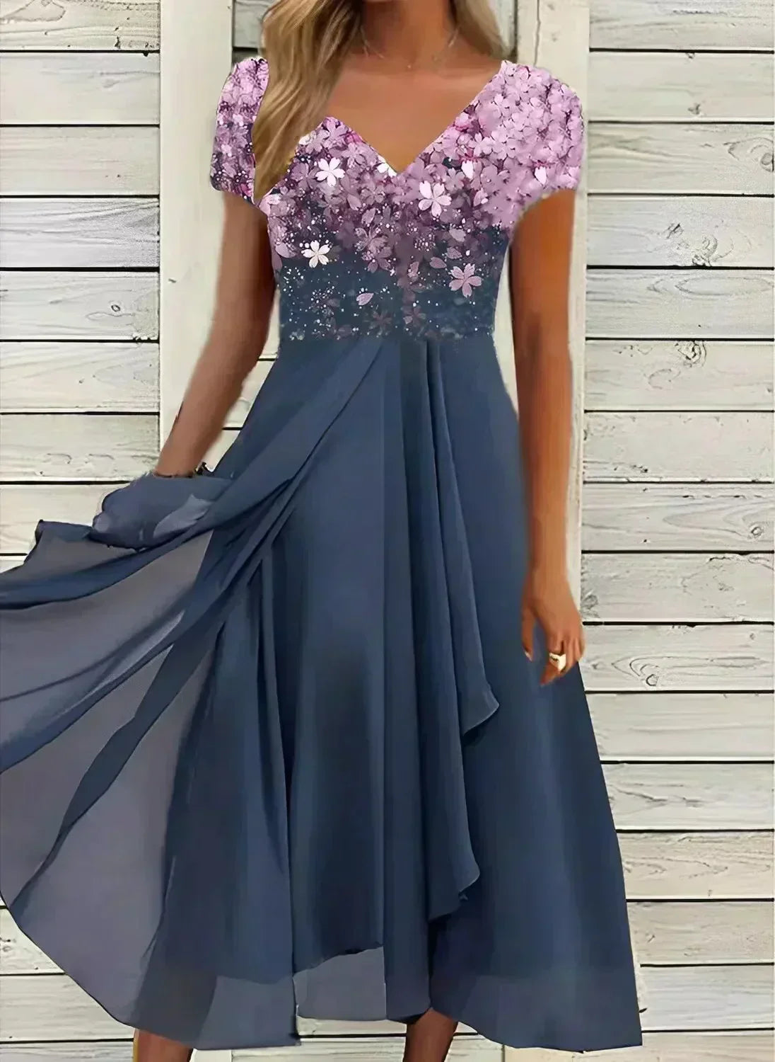 Valenzora | Chiffon evening dress for women