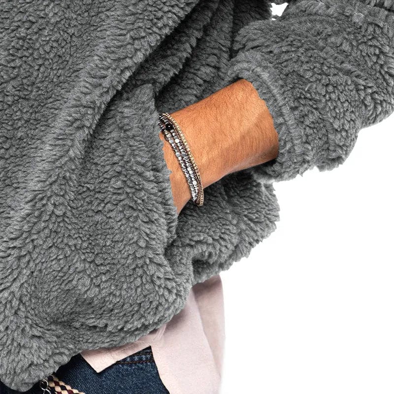 Valenzora | Sherpa vest made of velour