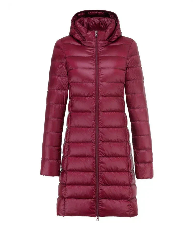 Valenzora | Long lightweight down jacket