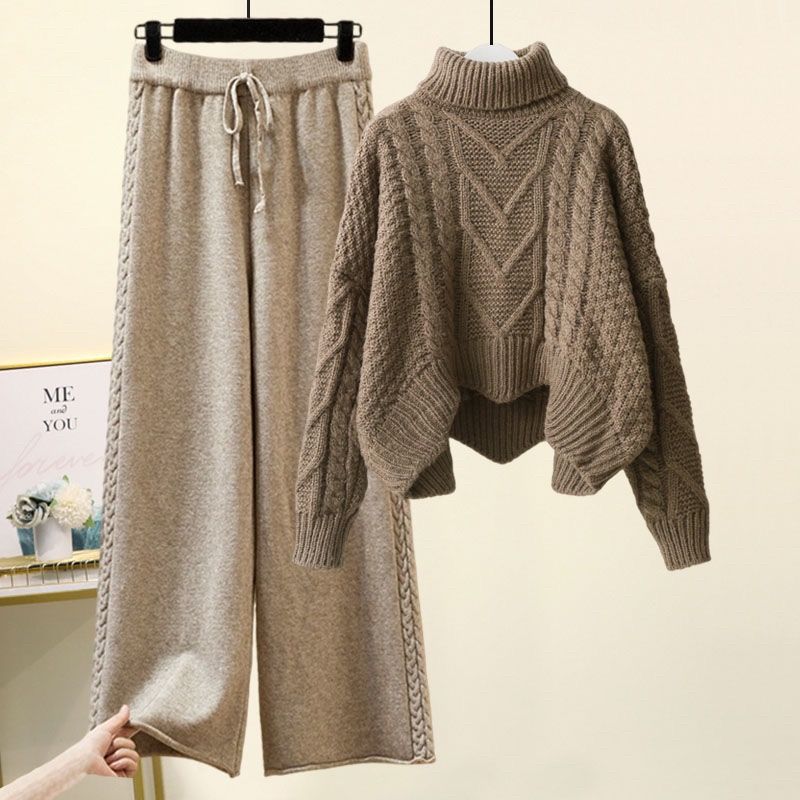 Valenzora | Elegantes Set bestehend aus einem Rollkragenpullover und einer legeren Hose