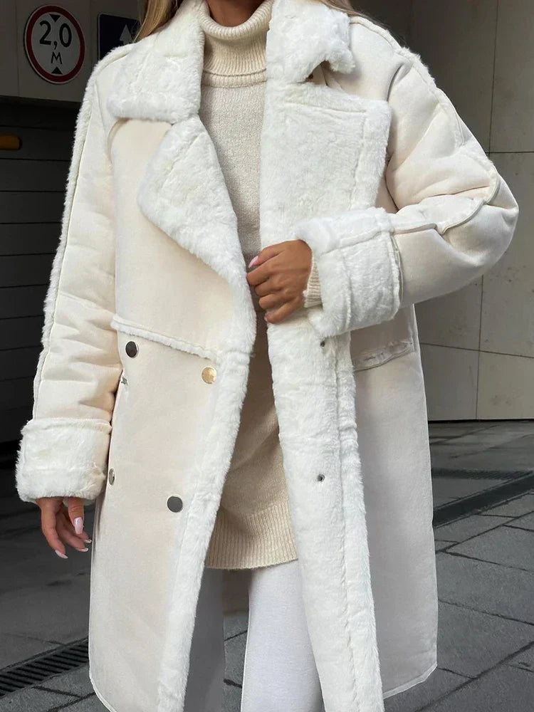 Valenzora - Long faux fur jacket