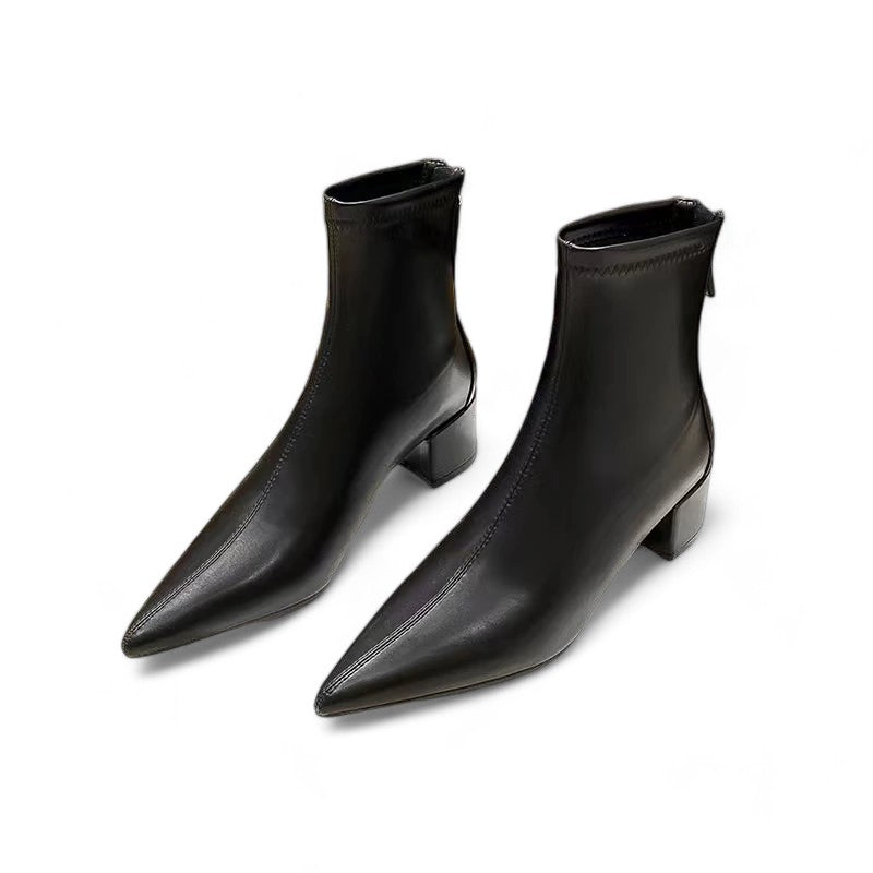 Valenzora - Stylishe Damenschuhe mit spitzer Zehenpartie und Reißverschluss an der Ferse