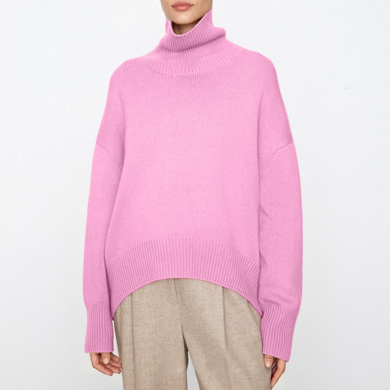 Valenzora | Stylische klassische Rollkragenpullover für Damen im Herbst