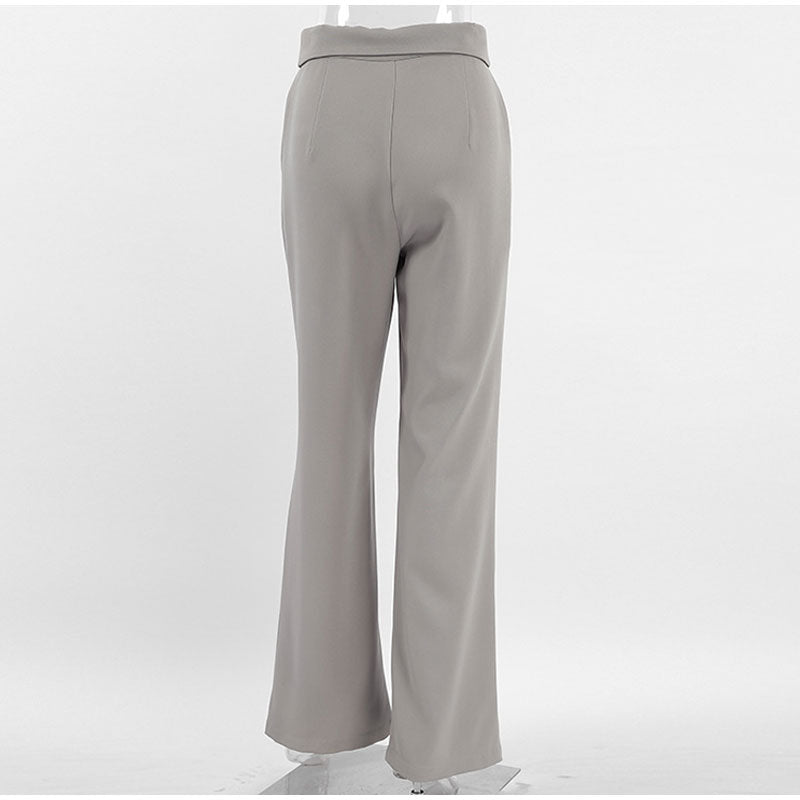 Valenzora | Stylish high-waisted trousers with pleats