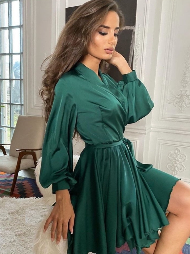Valenzora | Sascha Chic Satin Dress