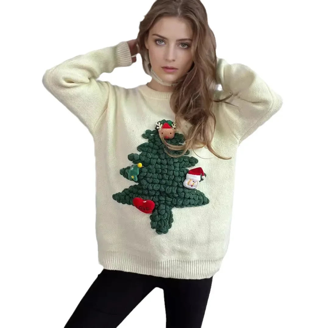 Valenzora - Ugly Christmas sweater - Hyggelig trøje with 3D details and juletema