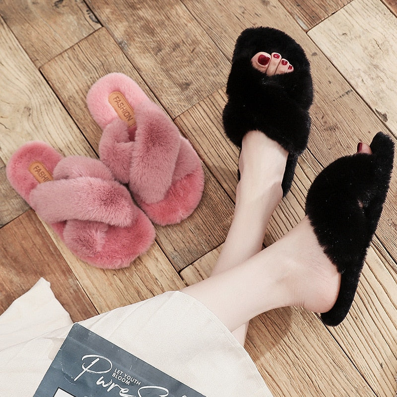 Valenzora | Winter Fluffy Slippers with Cozy Warmth for Women