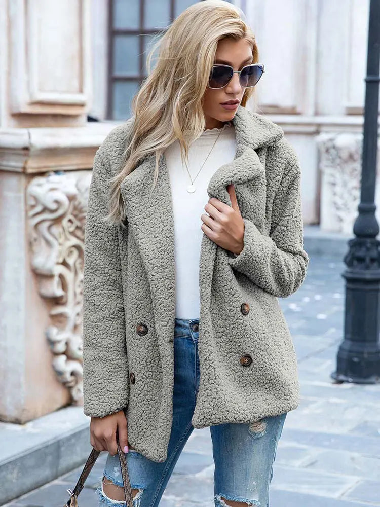 Faux fur jacket