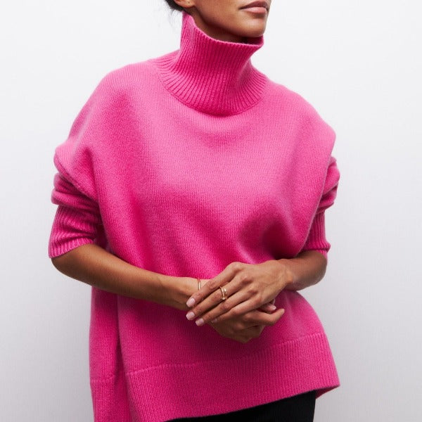 Striped turtleneck sweaters