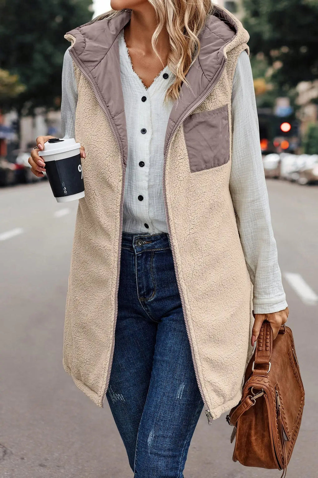 Valenzora | Jamia Reversible Hooded Vest