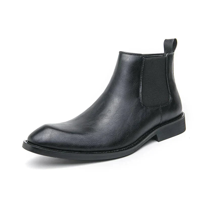 Valenzora | Leather boots with zipper