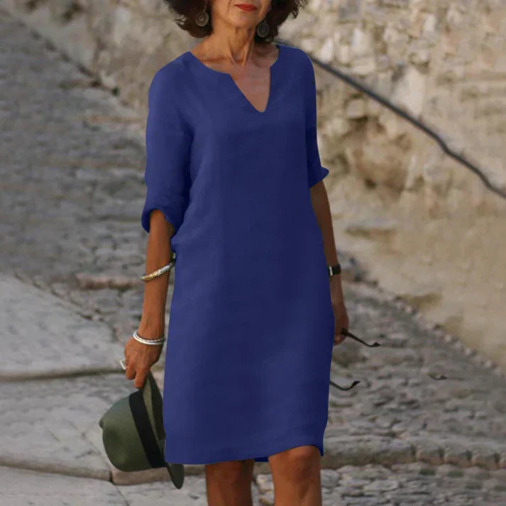 Valenzora | Elegant summer dress with V-neck