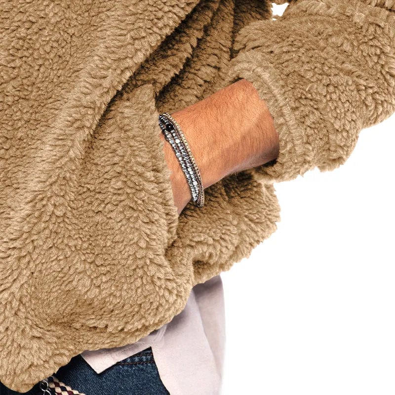 Valenzora | Sherpa vest made of velour