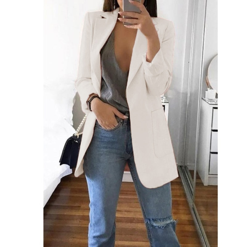 Schlanke Blazer-Strickjacke für europäisches und amerikanisches Modebewusstsein