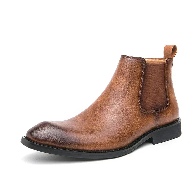 Valenzora | Leather boots with zipper
