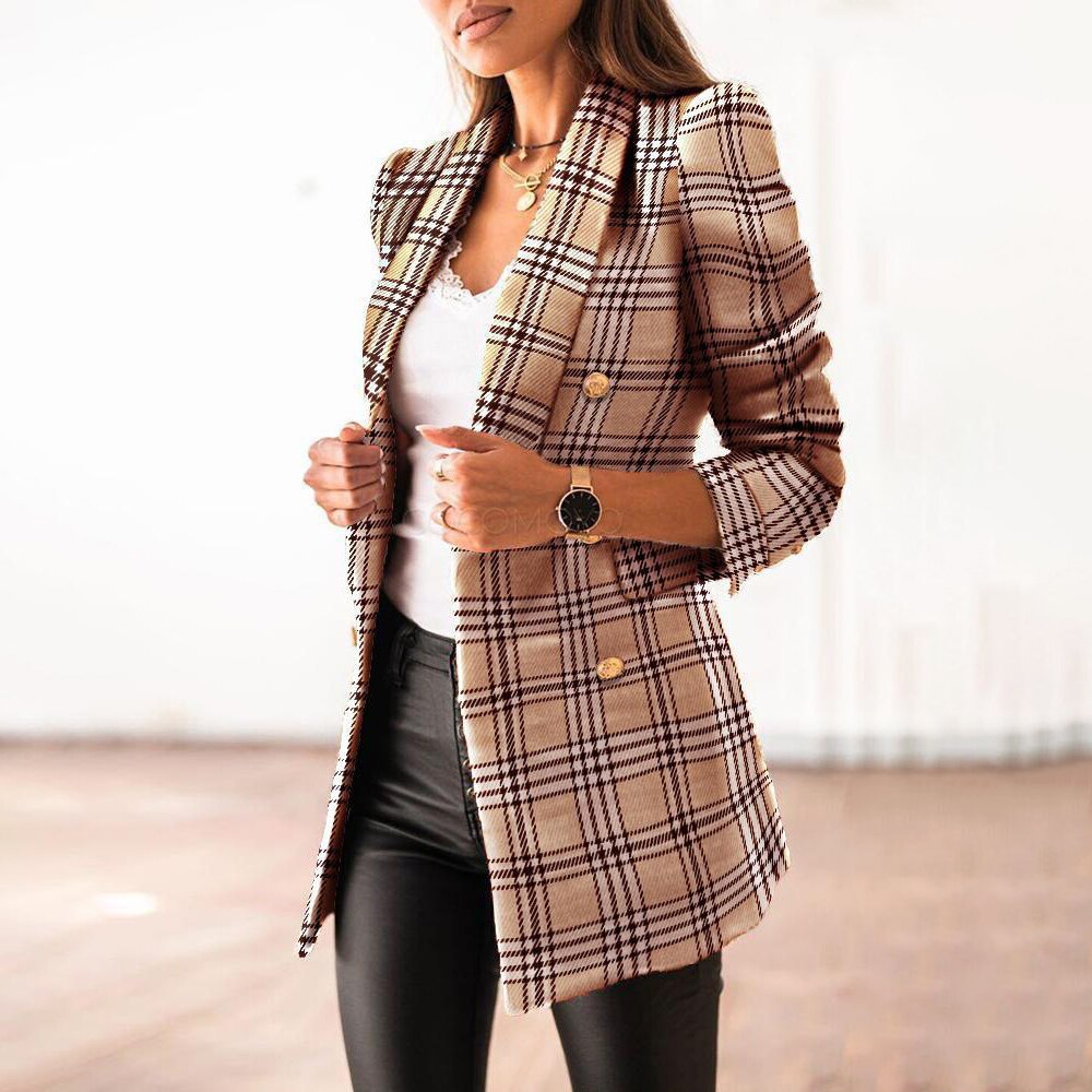 Valenzora – Eleganter Blazer mit Karomuster