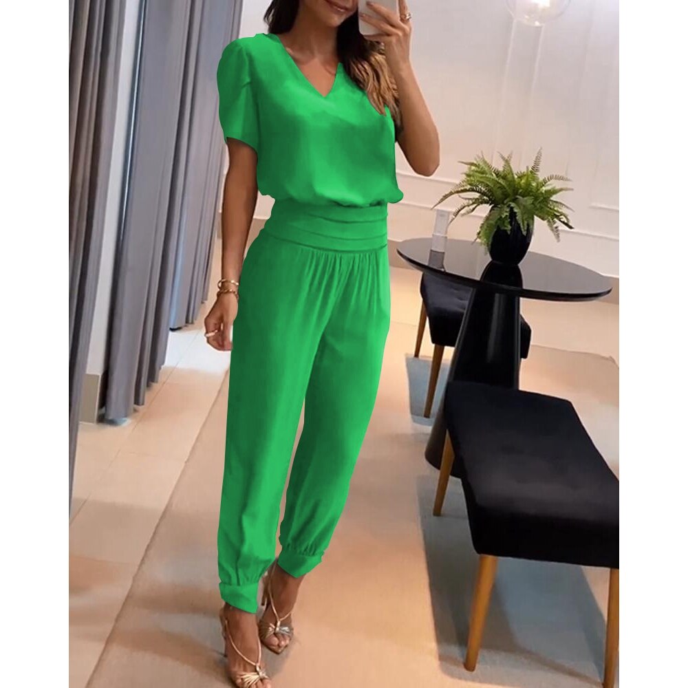 Valenzora | Women's V-neck jumpsuit