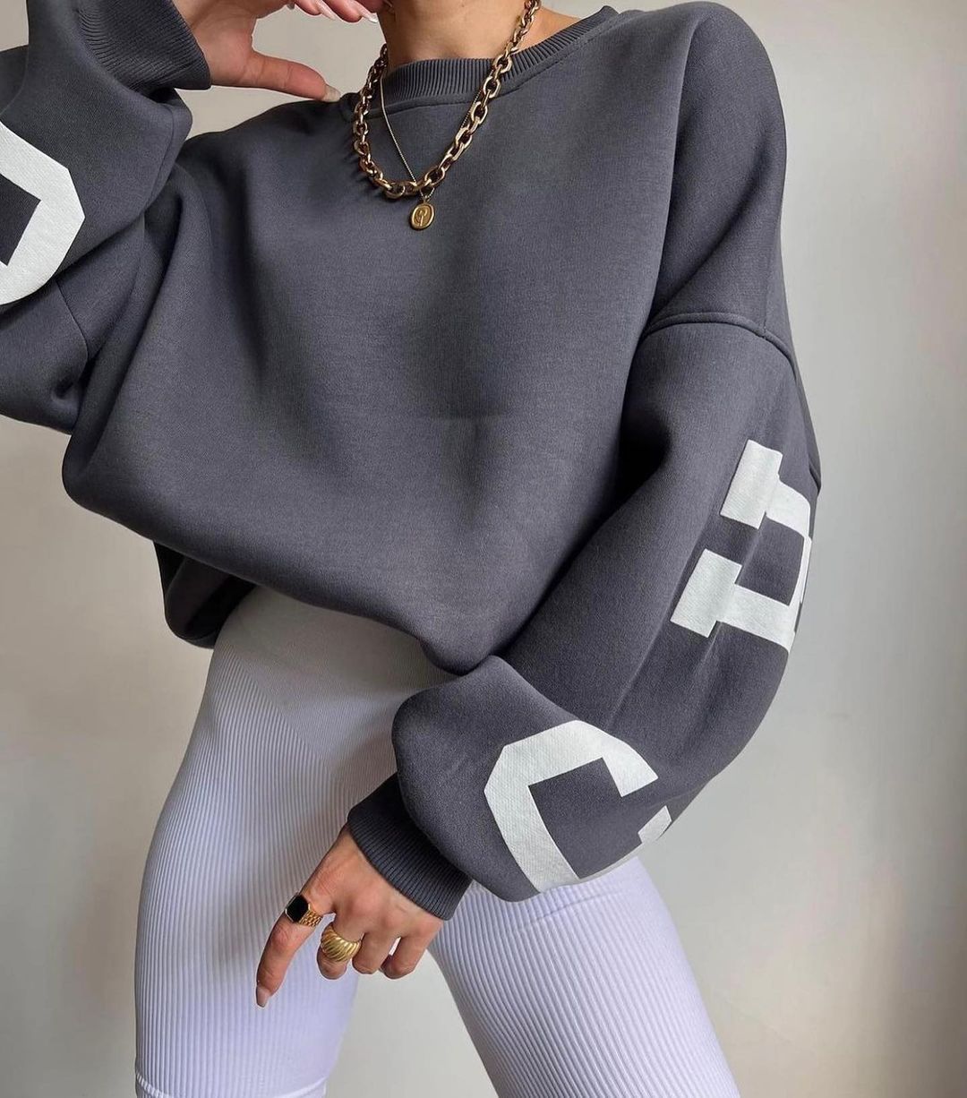 Valenzora Long-sleeved tops O-neck hoodies