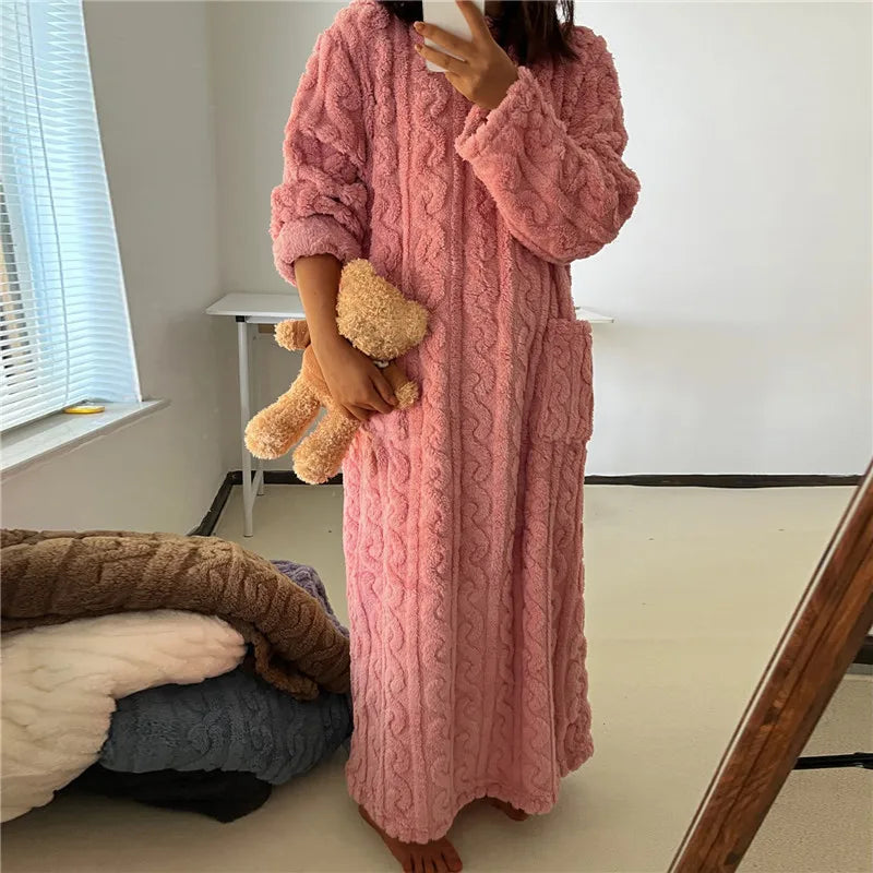 Valenzora | Fleece-Teddy-Kleid