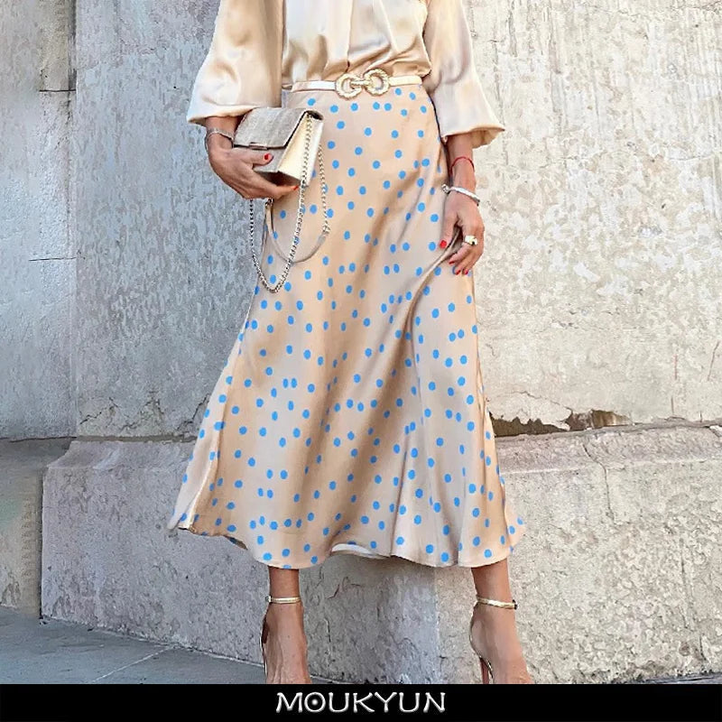 Valenzora | Boho satin skirt
